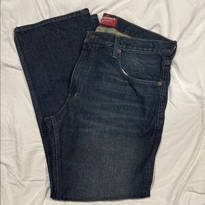 Arizona Jean Company Men's Deep Indigo Relaxed Jeans